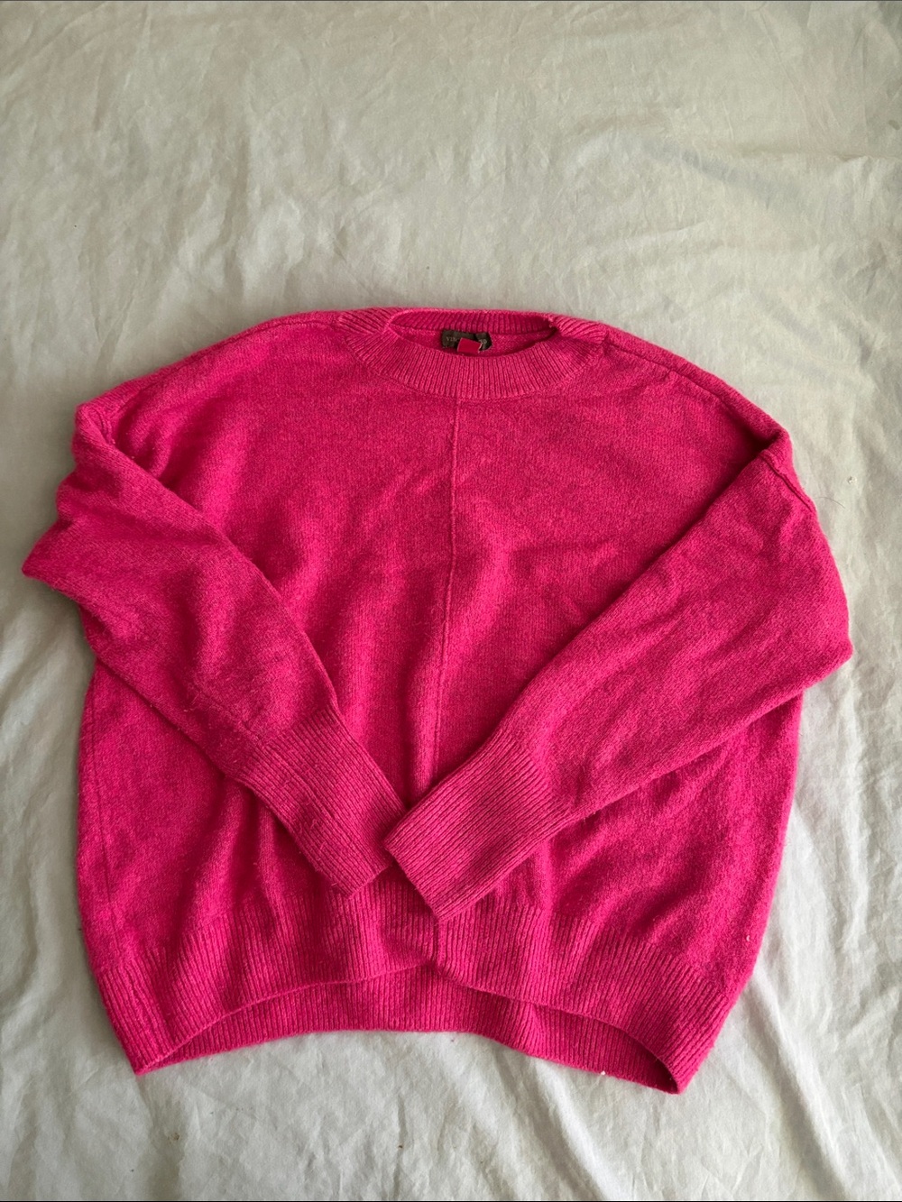 Vince Camuto Hot Pink Crewneck Sweater